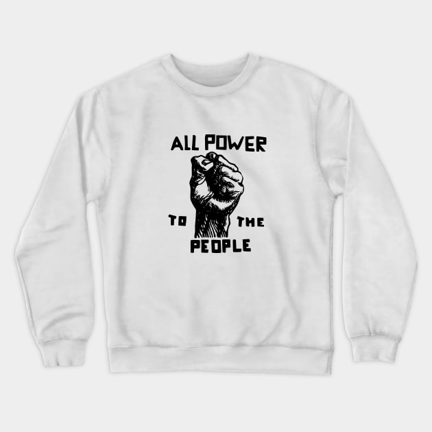 All Power To The People, Black Panthers, Black Panther Logo Crewneck Sweatshirt by UrbanLifeApparel